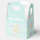 Boho Daisy Girl Baby shower Bedankdoosjes (Geopend)