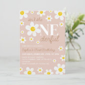 Boho Daisy is niet een geweldige eerste verjaardag Kaart (Staand voorkant)