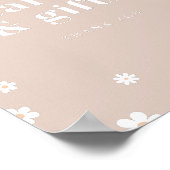 Boho Daisy Kaarten & Gifts Verjaardagsfeestje teke Poster (Hoek)