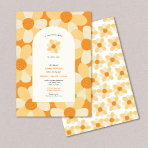 Boho Daisy meisje baby shower Kaart