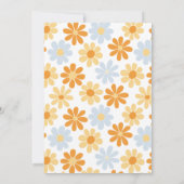 Boho Daisy Open House Afstudeerder Party Kaart (Achterkant)