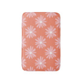 BOHO Daisy Patroon Zalm Kleur Retro Badmat (Voorkant Verticaal)