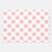 BOHO Daisy Patroon Zalm Roze Bloem Inpakpapier Vel (Voorkant 3)