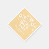 boho Daisy peace love baby Napkins Servet (Hoek)