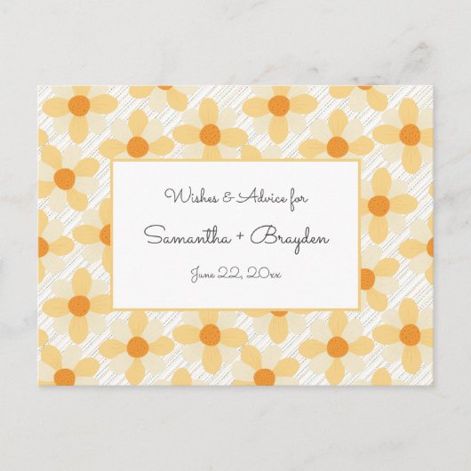 Boho Daisy Rain Baby shower Advies Kaarten (Voorkant)