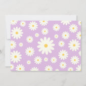 Boho Daisy Twee Bloemen Paarse Bohemen 2e Verjaard Kaart (Achterkant)