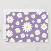 Boho Daisy Twee Bloemen Paarse Bohemen 2e Verjaard Kaart (Achterkant)