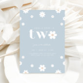 Boho Daisy Tweede Verjaardag uitnodiging