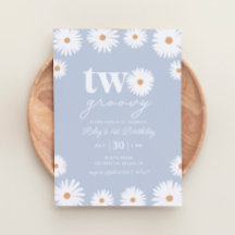 Boho Daisy Two Groovy 2e verjaardag