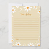 Boho Daisy Verjaardag Nota Tijd Capsule Kaart (Voorkant)