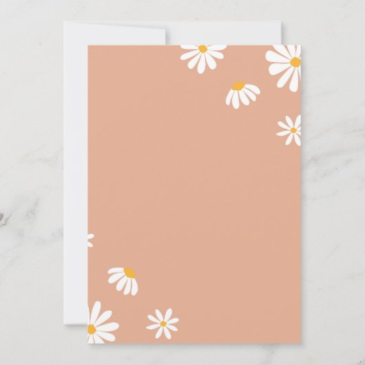 Boho Daisy Verjaardag Tijd Capsule Notitie Bericht Bedankkaart (Achterkant)