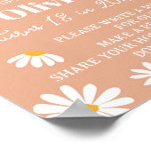 Boho Daisy Verjaardag Tijd Capsule Poster (Hoek)
