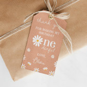 Boho Daisy Verjaardagsfeestje Bedankt Label Cadeaulabel