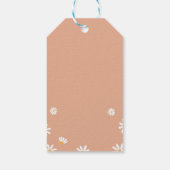 Boho Daisy Verjaardagsfeestje Bedankt Label Cadeaulabel (Achterkant)