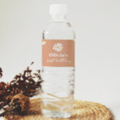 Boho Daisy Verjaardagsfeestje Waterfles Label Etiket