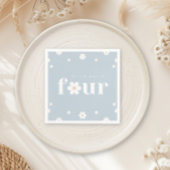 Boho Daisy Vierde Verjaardags Servet