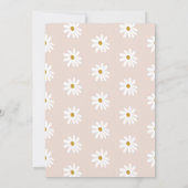 Boho Daisy Wild One Eerste Verjaardag Kaart (Achterkant)