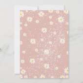 Boho Daisy Wild op een dag van geboorte Kaart (Achterkant)