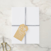 boho daisy yellow bedankt voor Gift Labels Cadeaulabel (Met Touw)