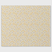 Boho Daisy Yellow Floral Baby shower Cadeaupapier (Vlak)