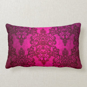 Boho Damask Deep Pink Victoriaans stijl Kussen