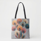 Boho Dandelion Flowers Tote Bag (Voorkant)