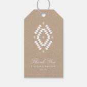 Boho dank je cadeau Label, kraft Cadeaulabel (Voorkant)