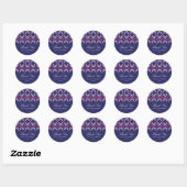 Boho Dank je sticker, Dank je etiket, gunst Ronde Sticker (Vel)