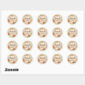 Boho Dank je wel Ronde Sticker (Vel)