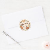 Boho Dank je wel Ronde Sticker (Envelop)