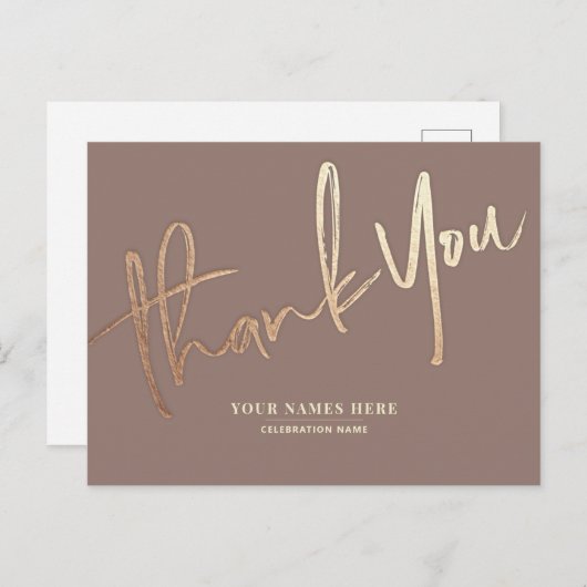 Boho dank u Elegant Universal Briefkaart (Voorkant / Achterkant)