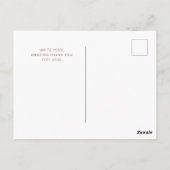 Boho dank u Elegant Universal Briefkaart (Achterkant)