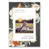 Boho Dark Floral Greenery Botanical | Weddenschap Kaart (Voorkant)