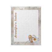 Boho dark Herfst thema warme koffie op maat Notiti Notitieblok (Linkerzijde)