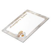 Boho dark Herfst thema warme koffie op maat Notiti Notitieblok (Schuin)