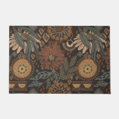 Boho Dark Oerwoud Bloemen Geometrie Deurmat (Voorkant)