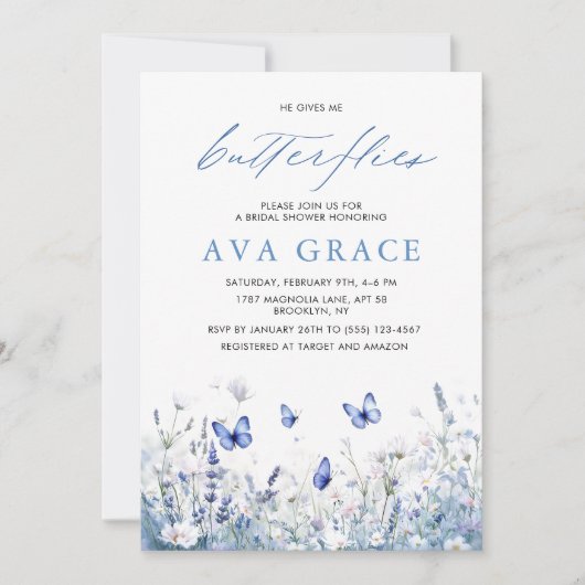 Boho  dat hij me vlinders Vrijgezellenfeest geeft Kaart (Voorkant)