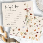 Boho Date Night Ideeën<br><div class="desc">Deze stijlvolle en elegante Boho Date Night Ideas is voorzien van prachtige,  met de hand geschilderde waterverf wildbloemen die als een mooie boeket zijn gerangschikt. Zoek overeenkomende objecten in het Boho Wildflower Vrijgezellenfeest Collectie.</div>