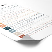 Boho de 10 geboden poster (Hoek)