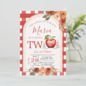 Boho De appel van ons oog wordt twee jaar Kaart (Staand voorkant)