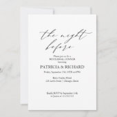 Boho de avond voor repetitie diner kaart (Voorkant)