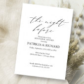 Boho de avond voor repetitie diner kaart