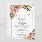 Boho de avond voor repetitie diner kaart (Voorkant)