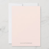 Boho, de babymeisjesdouche met roze bloemetjes kaart (Achterkant)