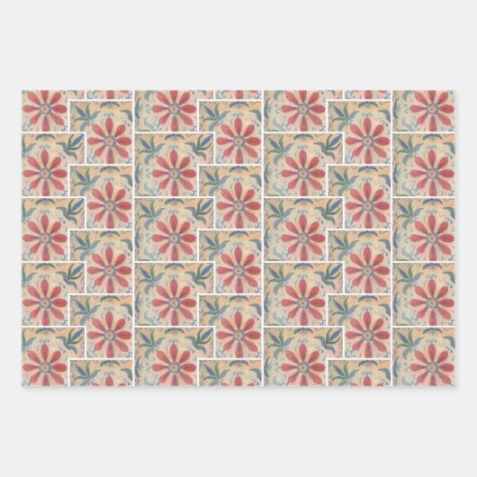 Boho Decorative Mulitple Tile Inpakpapier Vel (Voorkant 3)