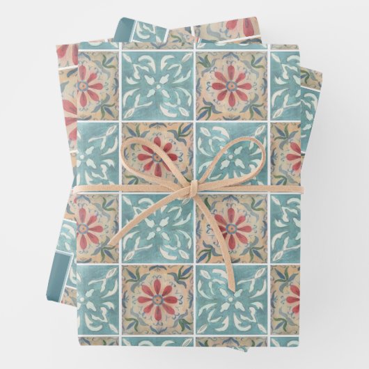 Boho Decorative Mulitple Tile Inpakpapier Vel (In situ)