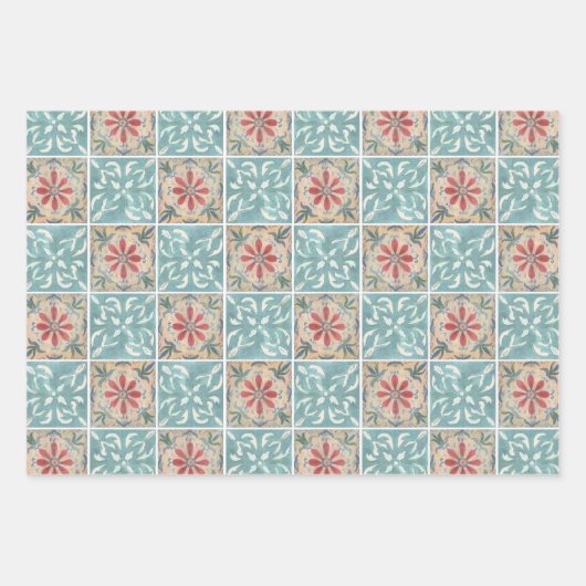 Boho Decorative Mulitple Tile Inpakpapier Vel (Voorkant)