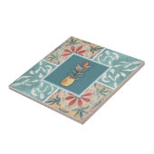 Boho Decorative Tile & Floral Ceramic Tile Tegeltje (Zijkant)