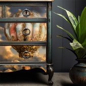 Boho Decoupage Versierde  heteluchtballon Tissuepapier