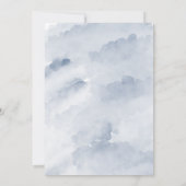 Boho Deer Antler Blauw Bloemen Bachelorette Party Kaart (Achterkant)